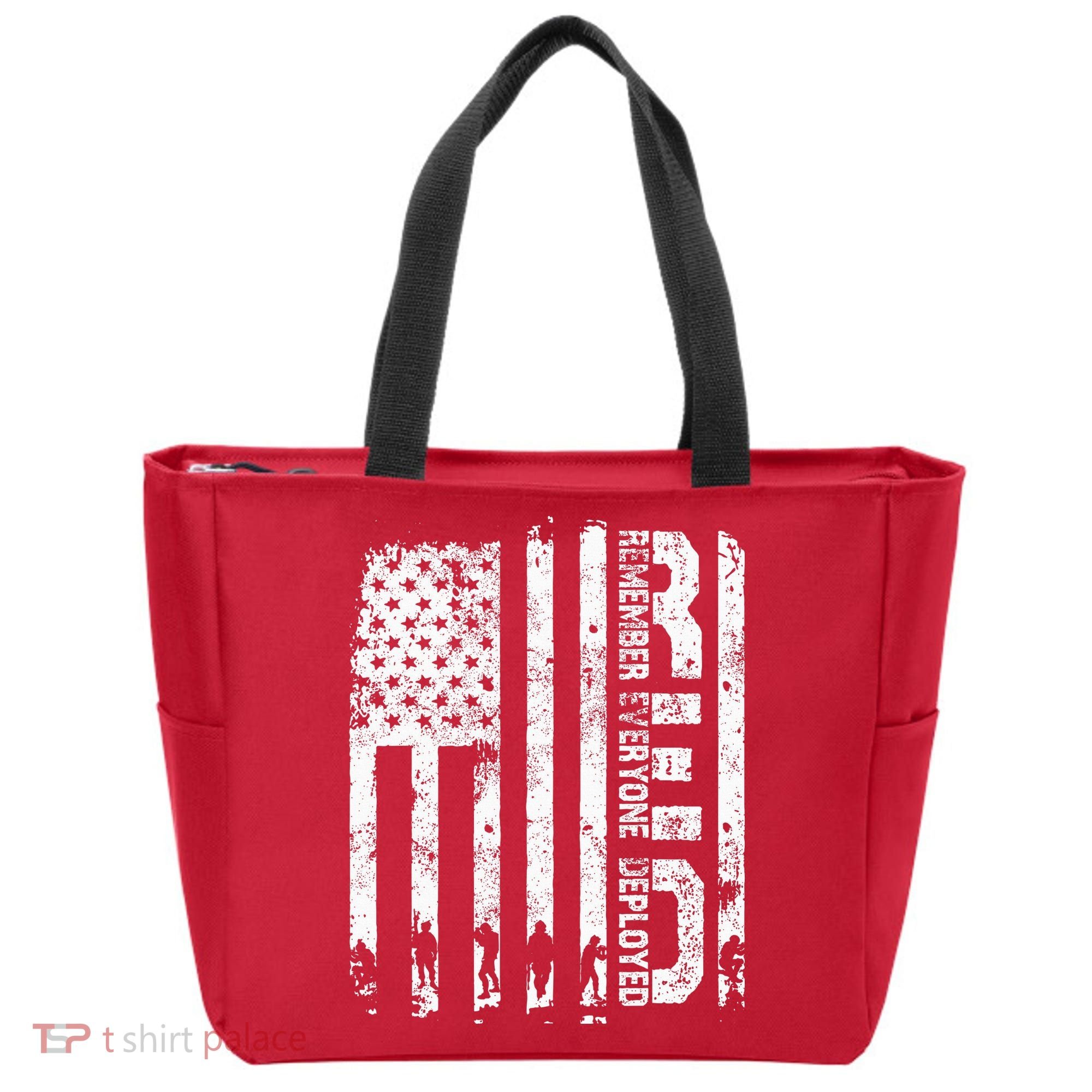 Red Friday Remember Everyone Deployed Military Wear RED Tote Bag