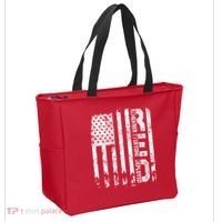 Red Friday Remember Everyone Deployed Military Wear RED Tote Bag thumb 2