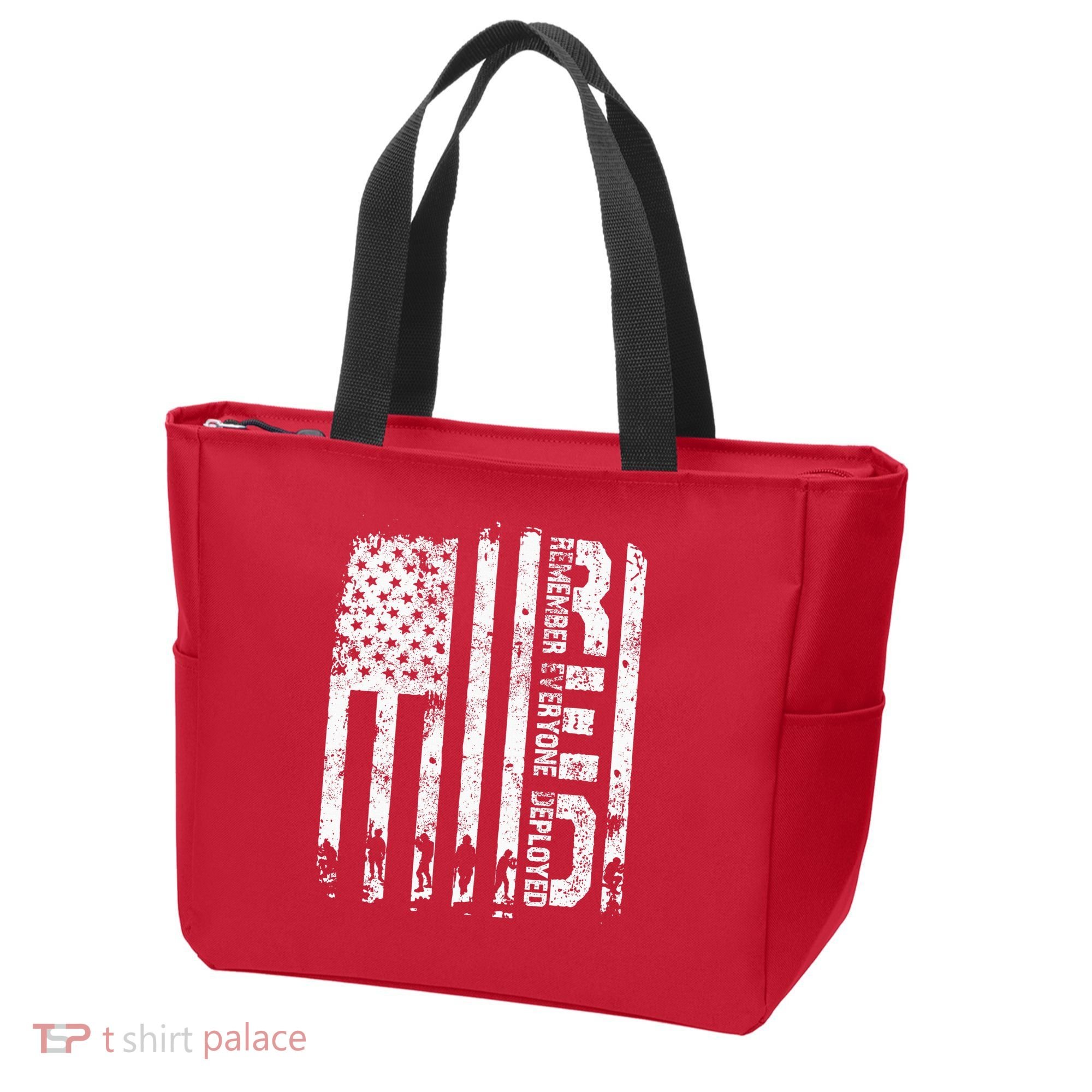 Red Friday Remember Everyone Deployed Military Wear RED Tote Bag