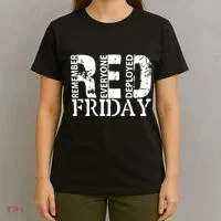 Red Friday Remember Everyone Deployed T-Shirt thumb 4