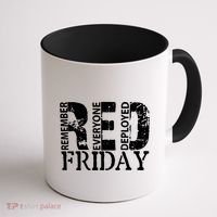 Red Friday Remember Everyone Deployed Coffee Mug thumb 1