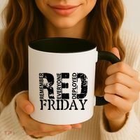 Red Friday Remember Everyone Deployed Coffee Mug thumb 3