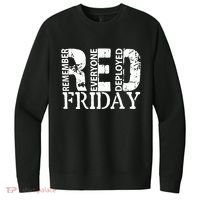 Red Friday Remember Everyone Deployed V.I.T. Fleece Crew Sweatshirt thumb 0