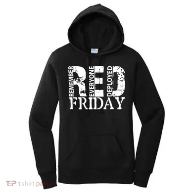 Red Friday Remember Everyone Deployed Women's Hoodie