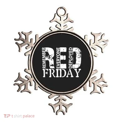 Red Friday Remember Everyone Deployed Ornament