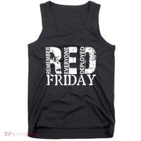 Red Friday Remember Everyone Deployed Tank Top thumb 0