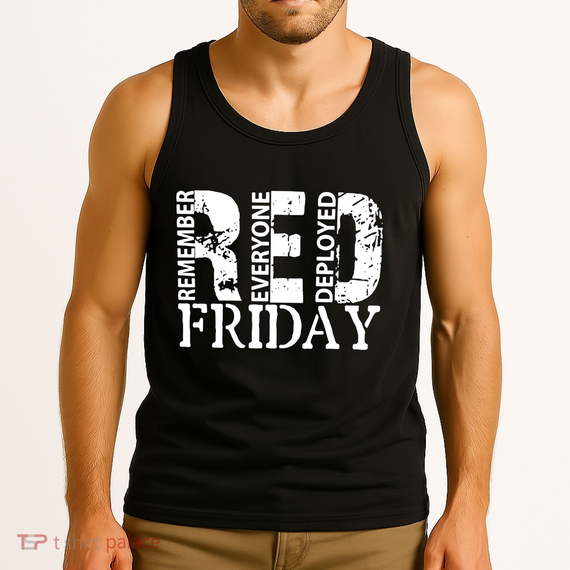 Red Friday Remember Everyone Deployed Tank Top