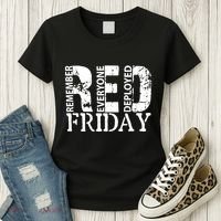 Red Friday Remember Everyone Deployed Women's T-Shirt thumb 3