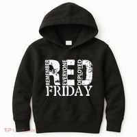 Red Friday Remember Everyone Deployed Kids Hoodie thumb 0