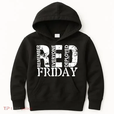 Red Friday Remember Everyone Deployed Kids Hoodie