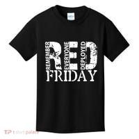 Red Friday Remember Everyone Deployed Kids T-Shirt thumb 0