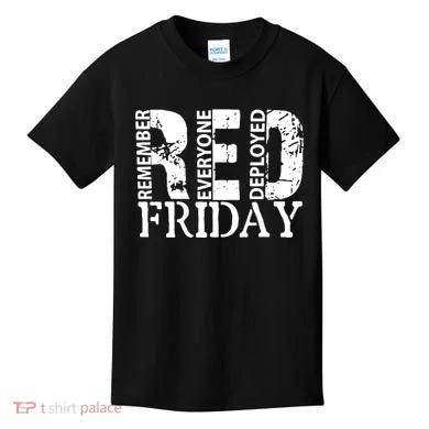 Red Friday Remember Everyone Deployed Kids T-Shirt