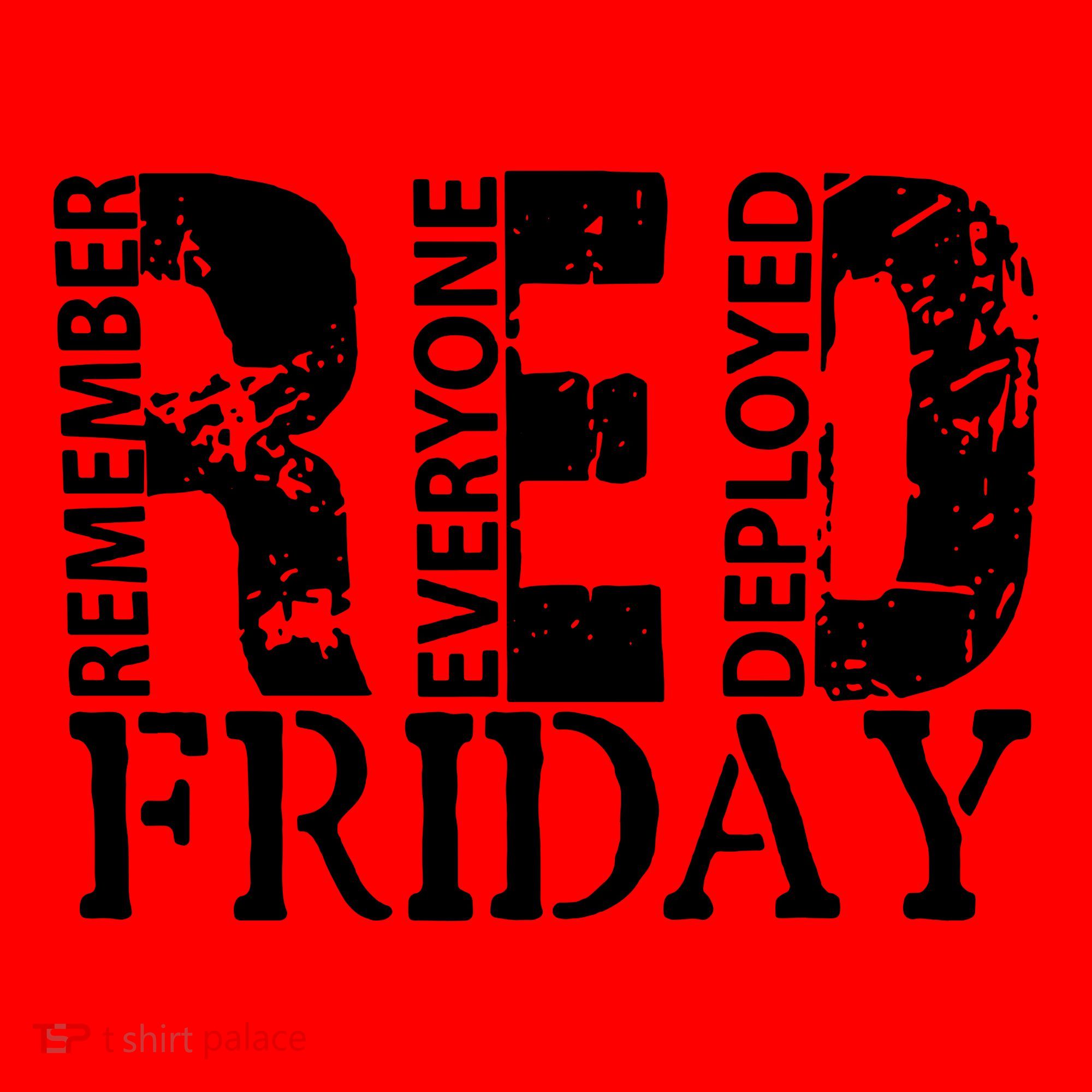 Red Friday Remember Everyone Deployed Santa Hat