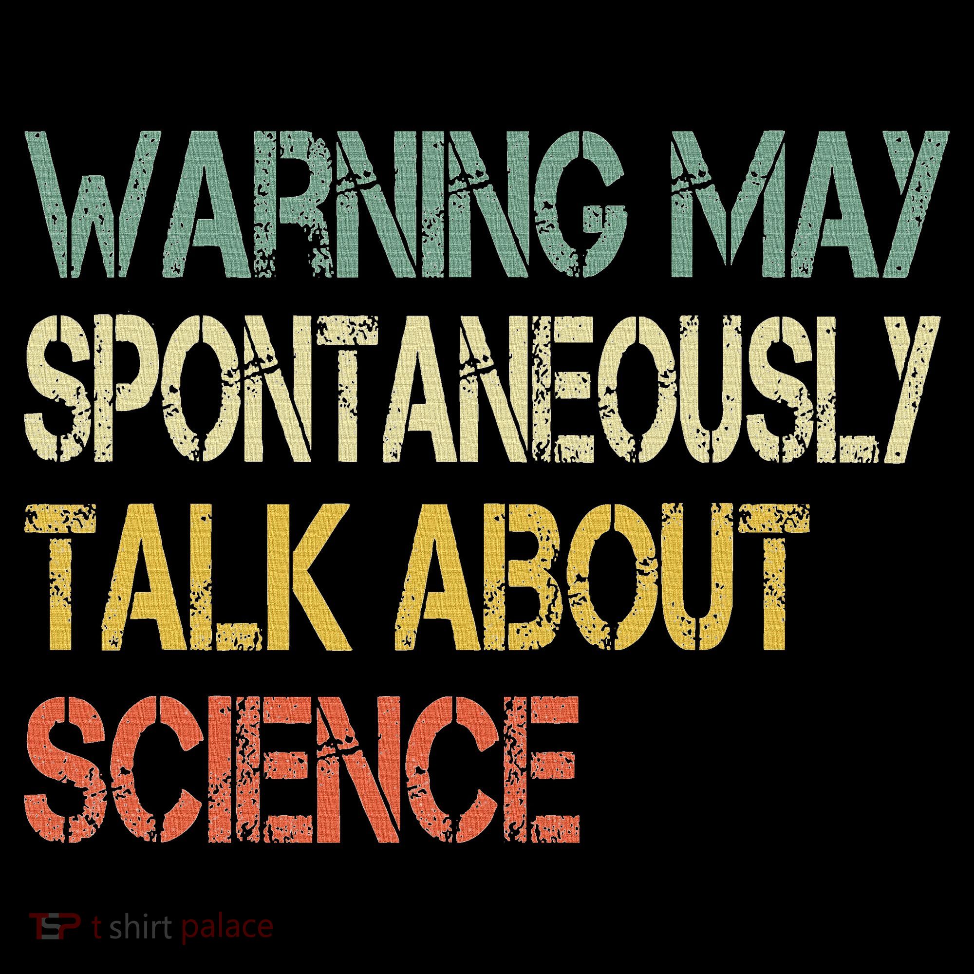 Retro Funny Scientist Warning May Talk About Science Teacher Women's Hoodie