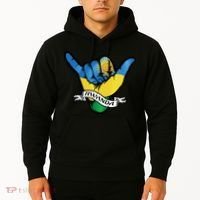 Rwanda Flag Shaka Hand Symbol Hoodie thumb 2