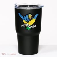 Rwanda Flag Shaka Hand Symbol Tumbler thumb 0
