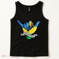 Rwanda Flag Shaka Hand Symbol Tank Top thumb 2