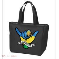 Rwanda Flag Shaka Hand Symbol Tote Bag thumb 3