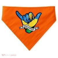 Rwanda Flag Shaka Hand Symbol USA-Made Doggie Bandana thumb 0