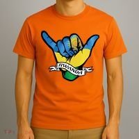 Rwanda Flag Shaka Hand Symbol T-Shirt thumb 3