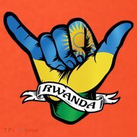 Rwanda Flag Shaka Hand Symbol Mousepad thumb 1