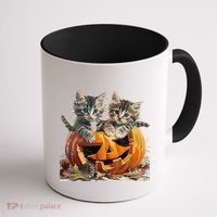 Retro Floral Spooky Season Coffee Mug thumb 1