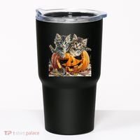 Retro Floral Spooky Season Tumbler thumb 0
