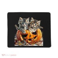 Retro Floral Spooky Season Mousepad thumb 0