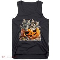 Retro Floral Spooky Season Tank Top thumb 0