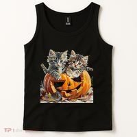 Retro Floral Spooky Season Tank Top thumb 2