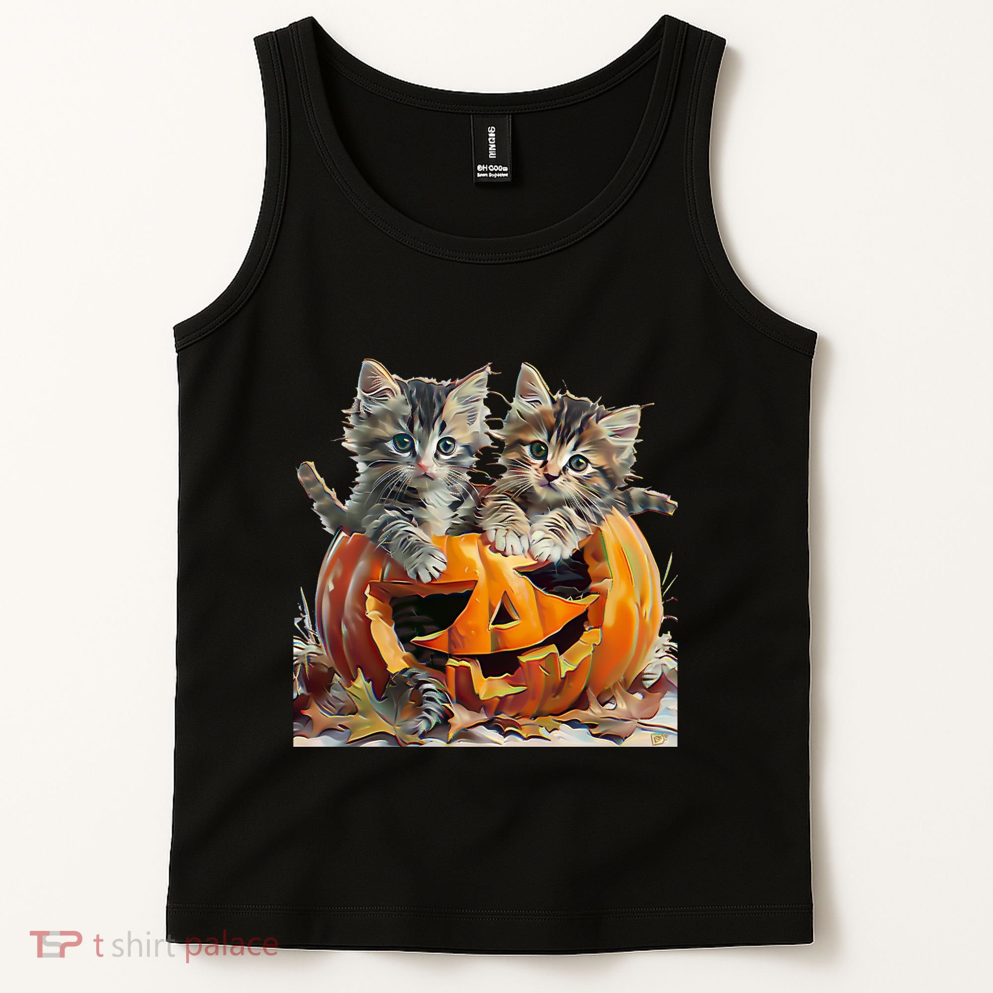 Retro Floral Spooky Season Tank Top