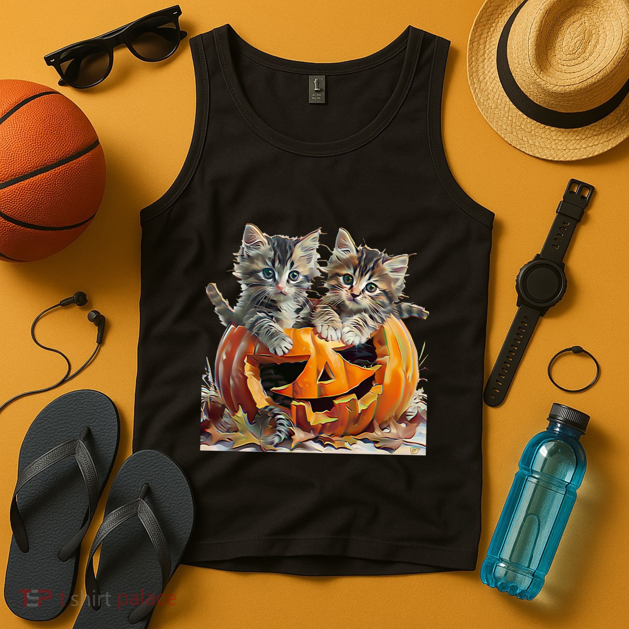 Retro Floral Spooky Season Tank Top