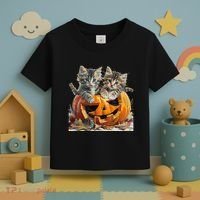 Retro Floral Spooky Season Toddler T-Shirt thumb 3