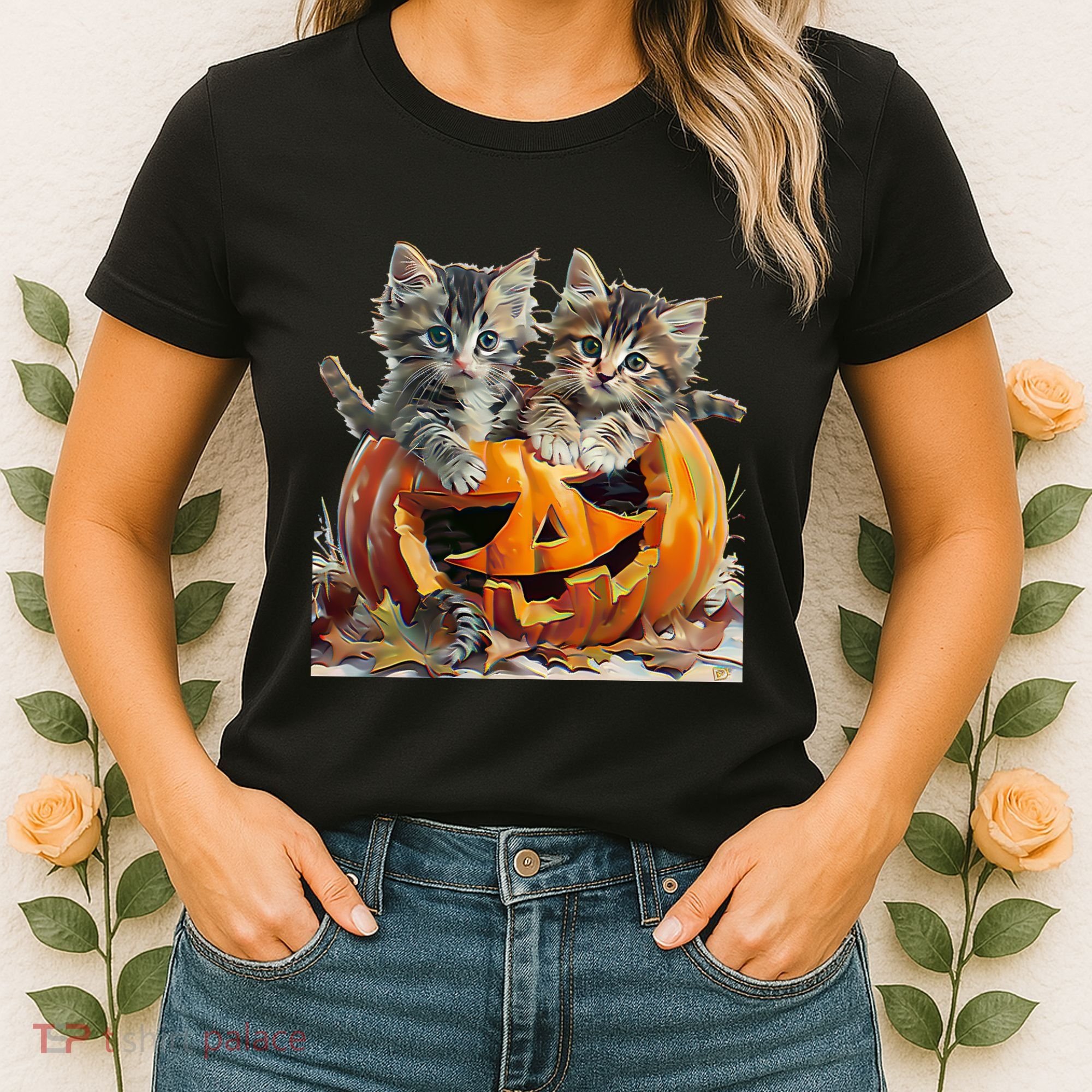 Retro Floral Spooky Season Women's T-Shirt