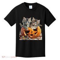 Retro Floral Spooky Season Kids T-Shirt thumb 0