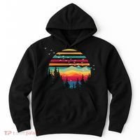Retro Forest Sunset Nature Valley Hoodie thumb 0