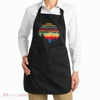 Retro Forest Sunset Nature Valley Apron thumb 2