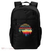 Retro Forest Sunset Nature Valley Backpack thumb 0
