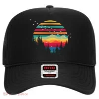 Retro Forest Sunset Nature Valley Hat thumb 0