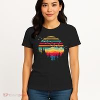 Retro Forest Sunset Nature Valley Women's T-Shirt thumb 4