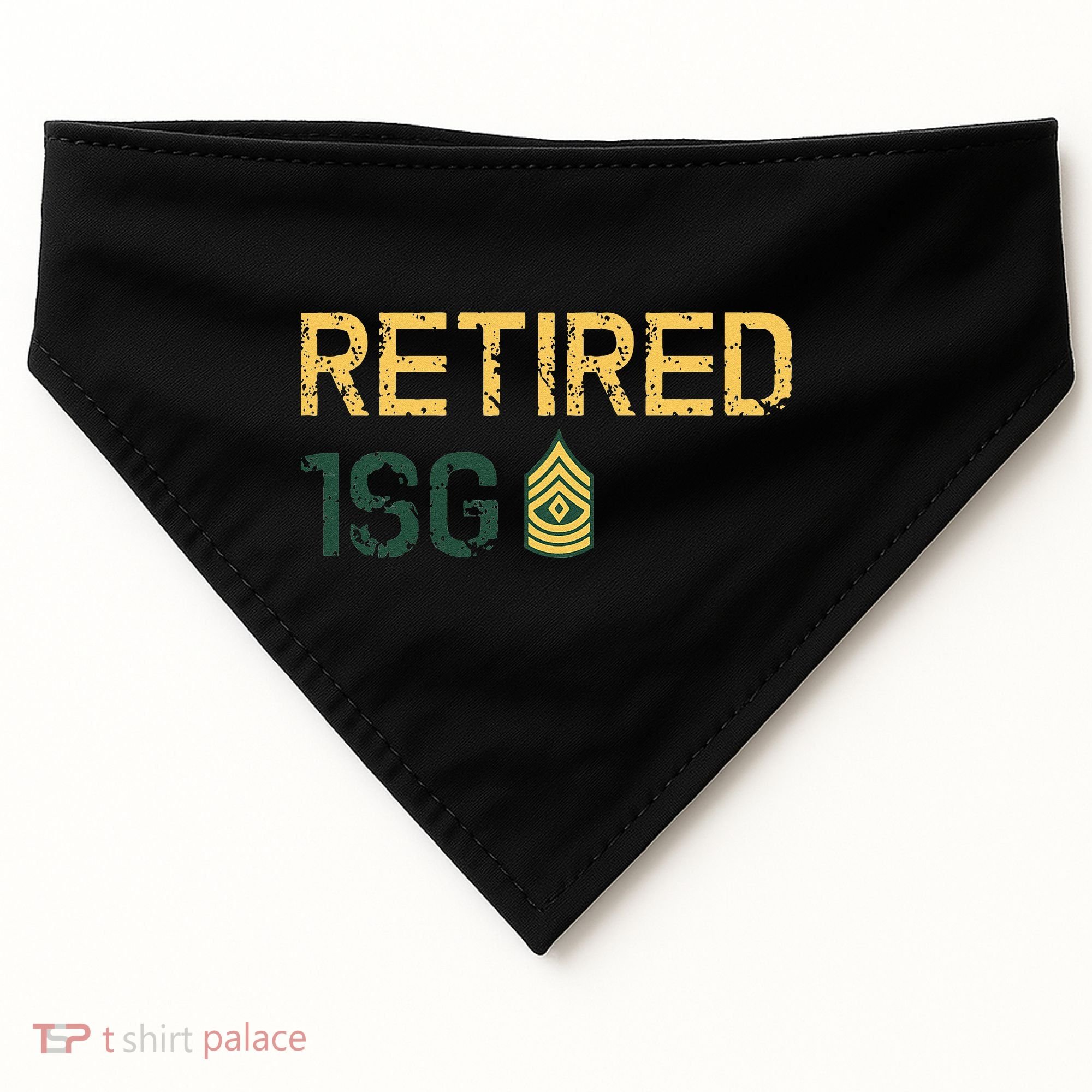 Retired First Sergeant (1SG) USA-Made Doggie Bandana