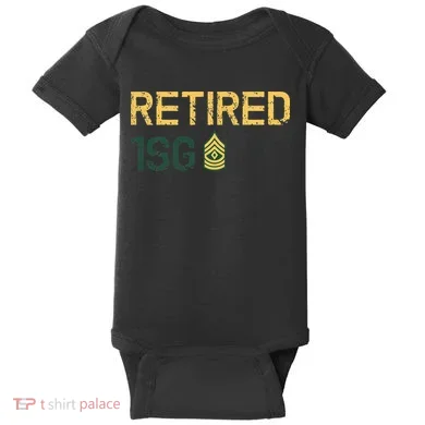 Retired First Sergeant (1SG) Baby Bodysuit