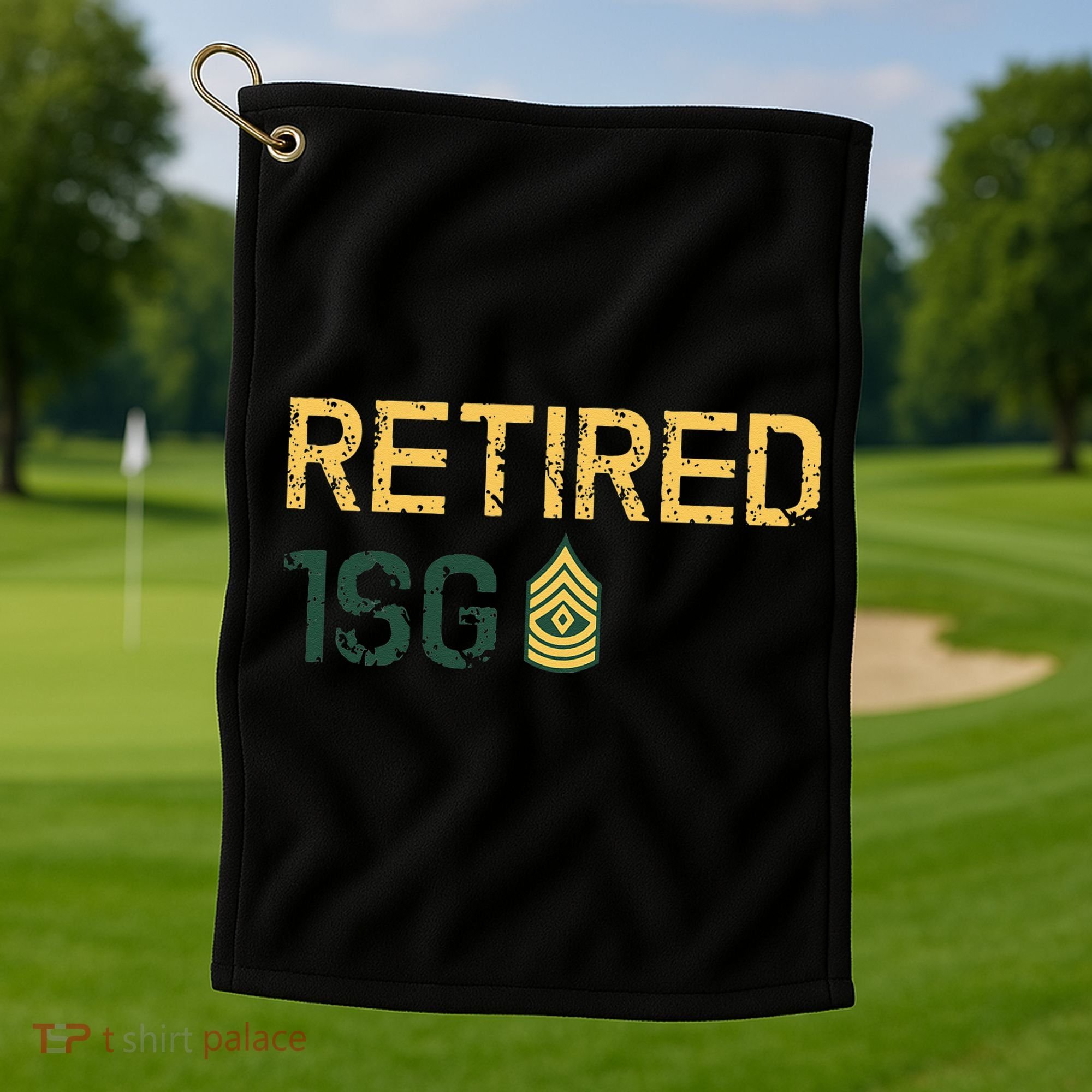 Retired First Sergeant (1SG) Golf Towel
