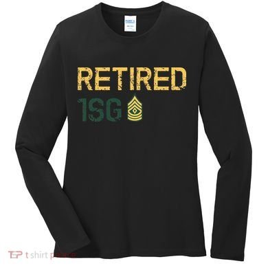 Retired First Sergeant (1SG) Women's Long Sleeve Shirt