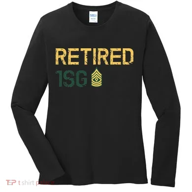 Retired First Sergeant (1SG) Women's Long Sleeve Shirt