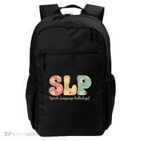 Retro Floral Slp Speech Language Pathologist Speech Therapy Backpack thumb 0