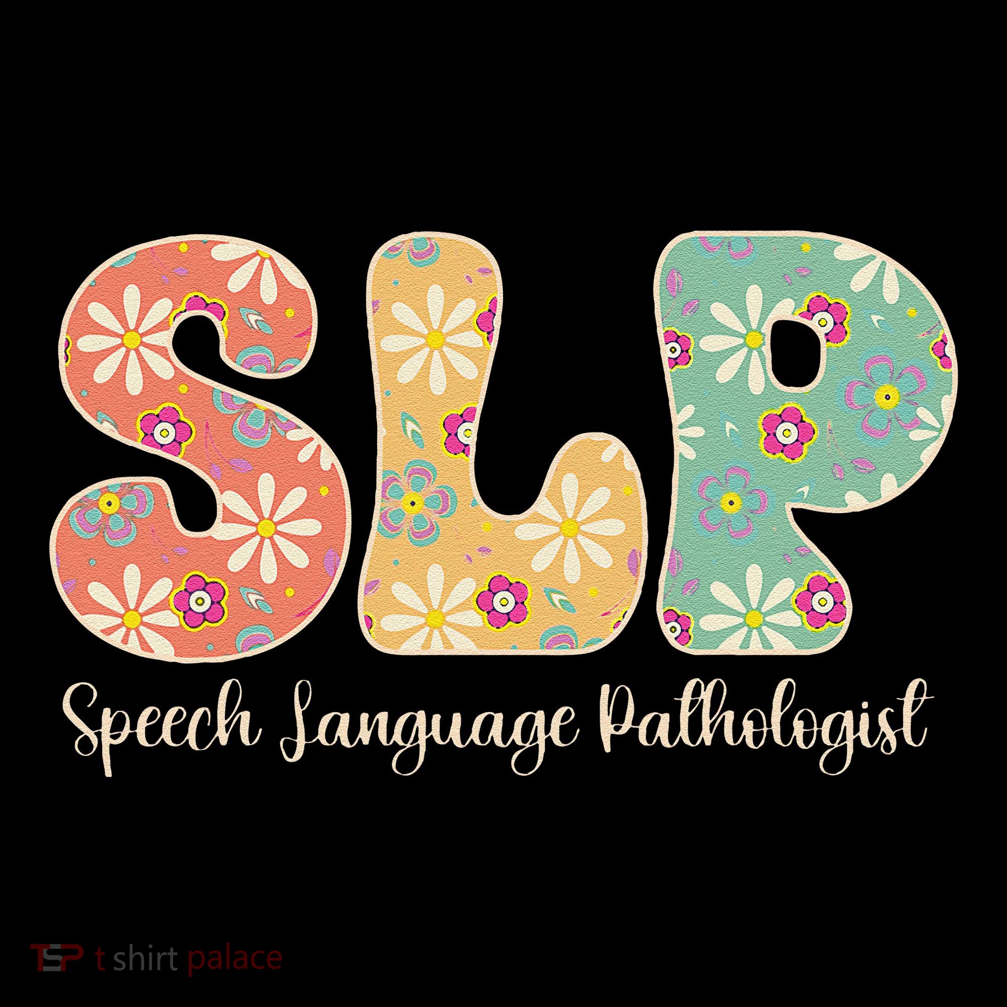 Retro Floral Slp Speech Language Pathologist Speech Therapy Toddler Hoodie
