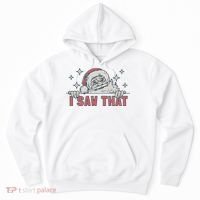 Retro Funny Santa Claus Christmas I Saw That Holiday Xmas Hoodie thumb 0