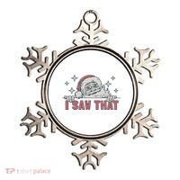 Retro Funny Santa Claus Christmas I Saw That Holiday Xmas Ornament thumb 0