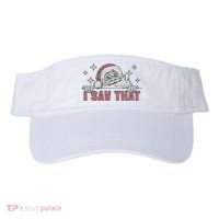 Retro Funny Santa Claus Christmas I Saw That Holiday Xmas Visor thumb 0